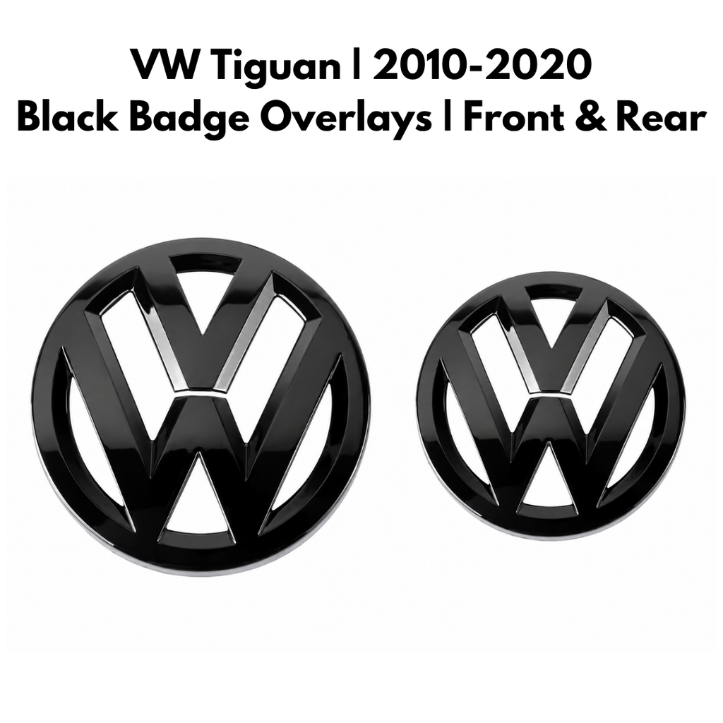 Volkswagen Tiguan 2010-2020 Gloss Black Badge Overlay Covers