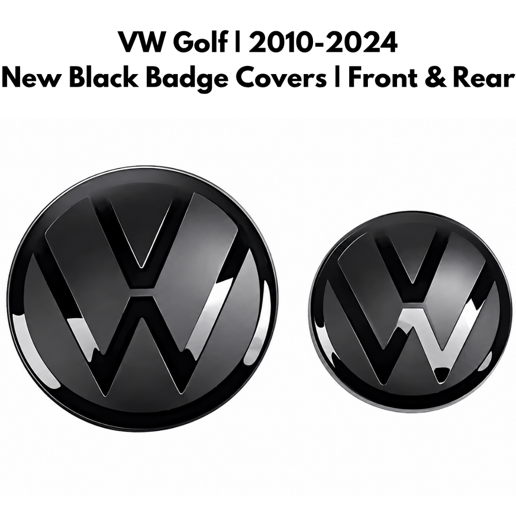 Volkswagen Golf 2009-2024 Gloss Black Badge New Style Covers