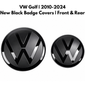Volkswagen Golf 2009-2024 Gloss Black Badge New Style Covers
