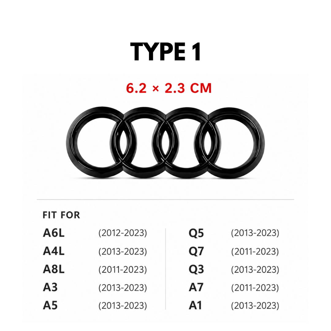Audi Steering Wheel Black Badge - All Models