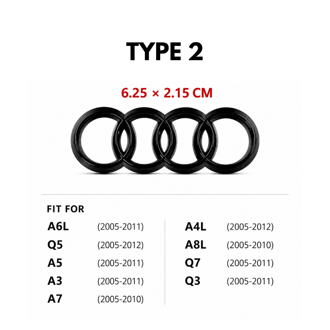 Audi Steering Wheel Black Badge - All Models