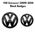Volkswagen Scirocco 2009-2014 Gloss Black Badge Replacements