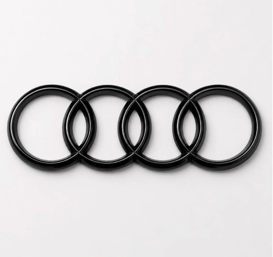 Audi Q2 Gloss Black Badge Set | Front & Rear | 2017–2024