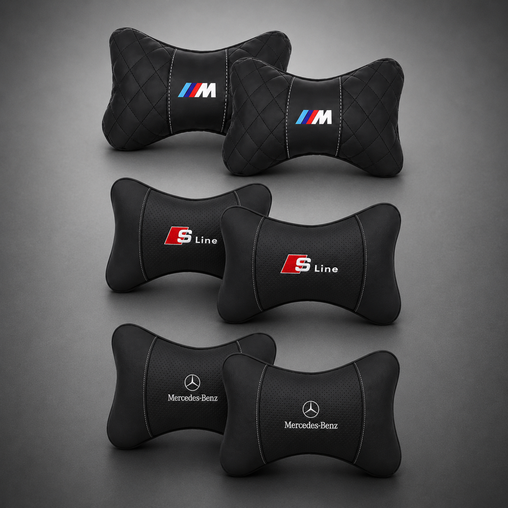 Luxury Car Neck Cushions – BMW M, Audi S-Line & Mercedes-Benz