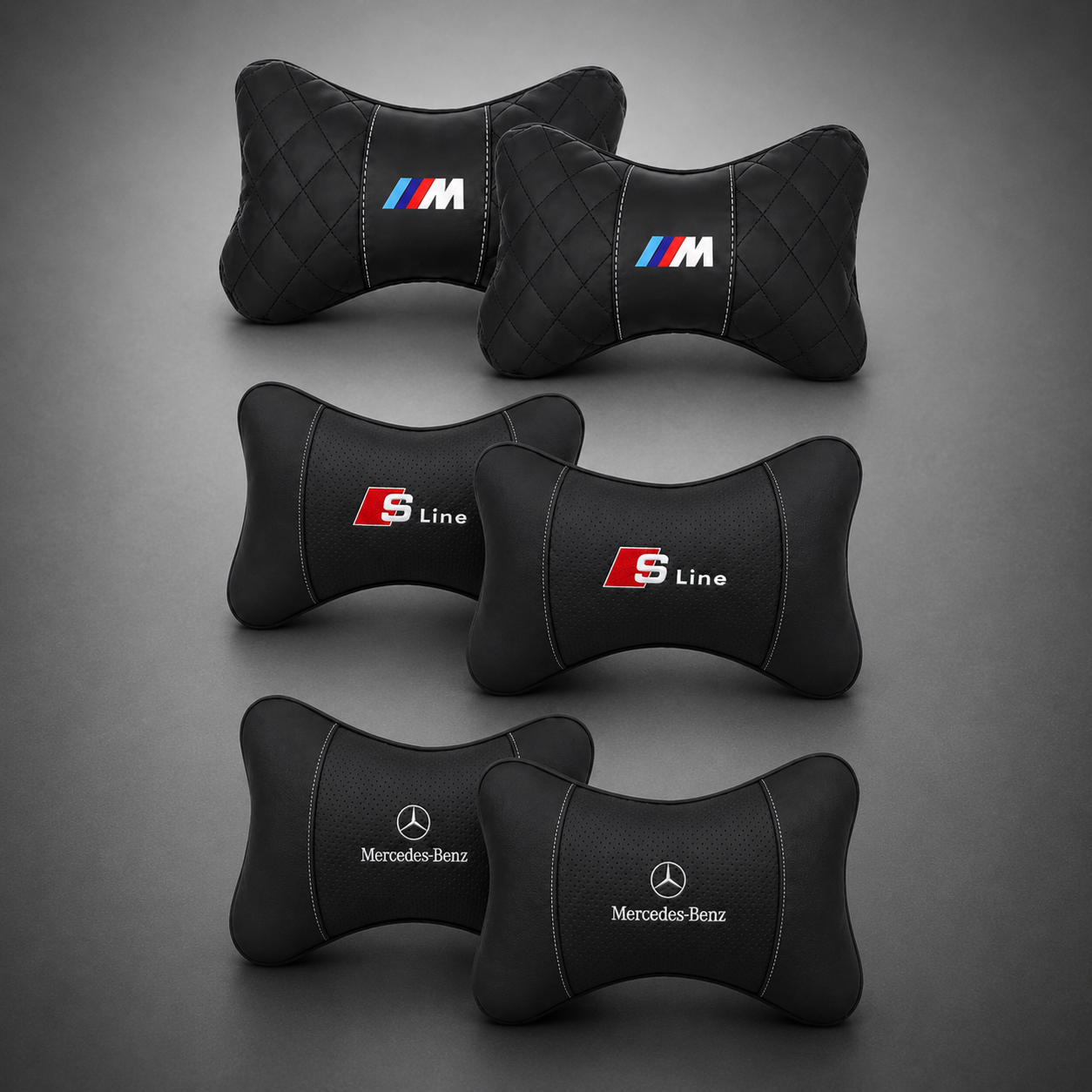 Luxury Car Neck Cushions – BMW M, Audi S-Line & Mercedes-Benz