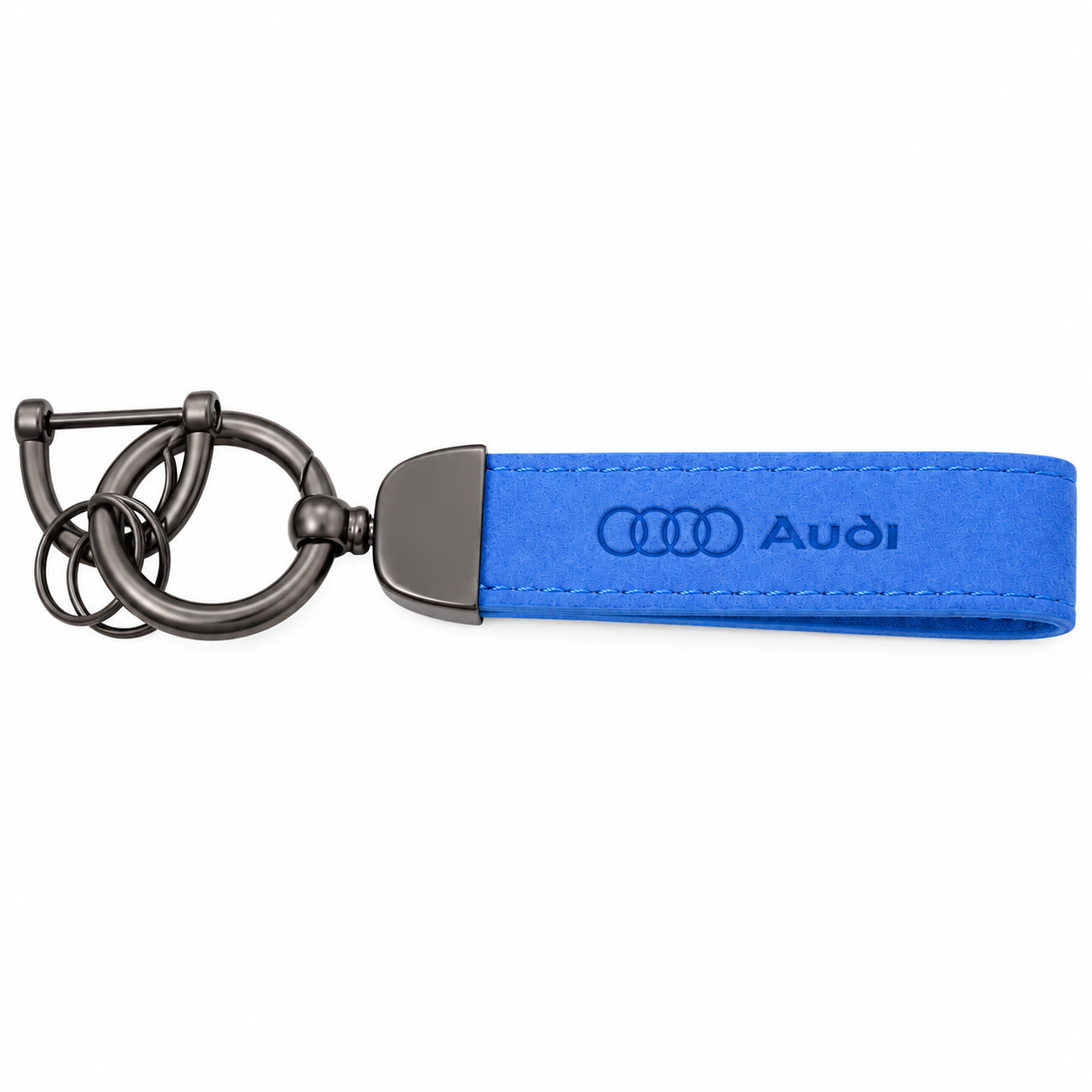 Premium Suede Leather Audi Keyring