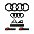 Audi A4 Gloss Black Badge Set | Front & Rear | 2009–2016