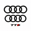 Audi TT S Gloss Black Badge Set | Front & Rear | 2015–2023