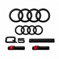 Audi Q5 Gloss Black Badge Set | Front & Rear | 2021–2024