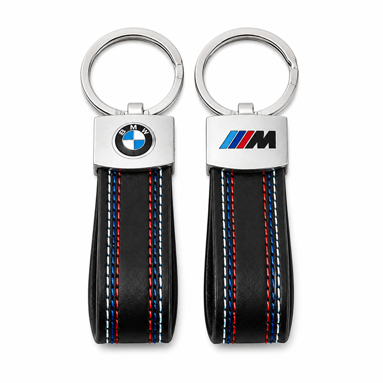Luxury Leather BMW Keyring | Metal M Sport Keychain