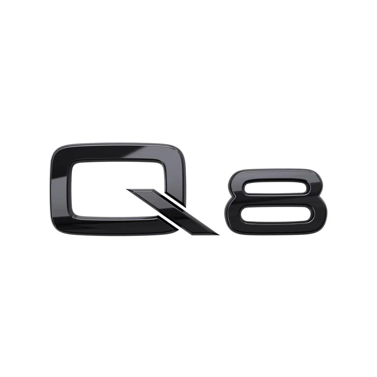 Audi Q8 Gloss Black Badge Set | Front & Rear