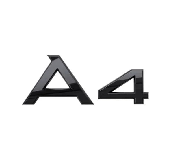 Audi A4 Gloss Black Badge Set | Front & Rear | 2009–2024