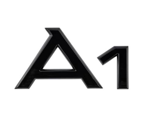 Audi A1 Gloss Black Badge Set | Front & Rear | 2010–2026