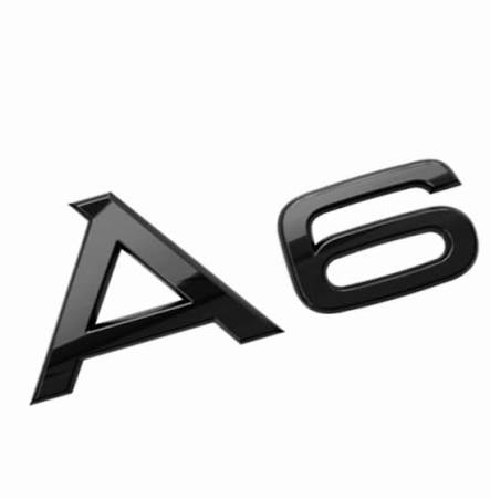 Audi A6 Gloss Black Badge Set | Front & Rear | 2012 - 2023
